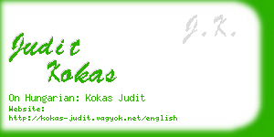 judit kokas business card